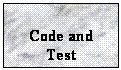 Text Box: Code and Test

